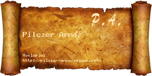 Pilczer Arnó névjegykártya